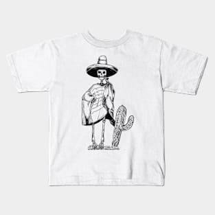 Mexican Skeleton Kids T-Shirt